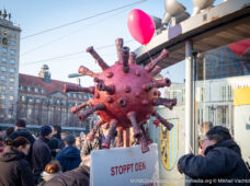 В Лейпциге прошла демонстрация против коронавирусных ограничений