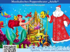 Puppentheater „Arielle“ mit Weihnachtsfeier am 18.12.2021