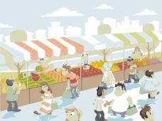 Ostermarkt mit Historischer Ostermesse in der Leipziger Innenstadt