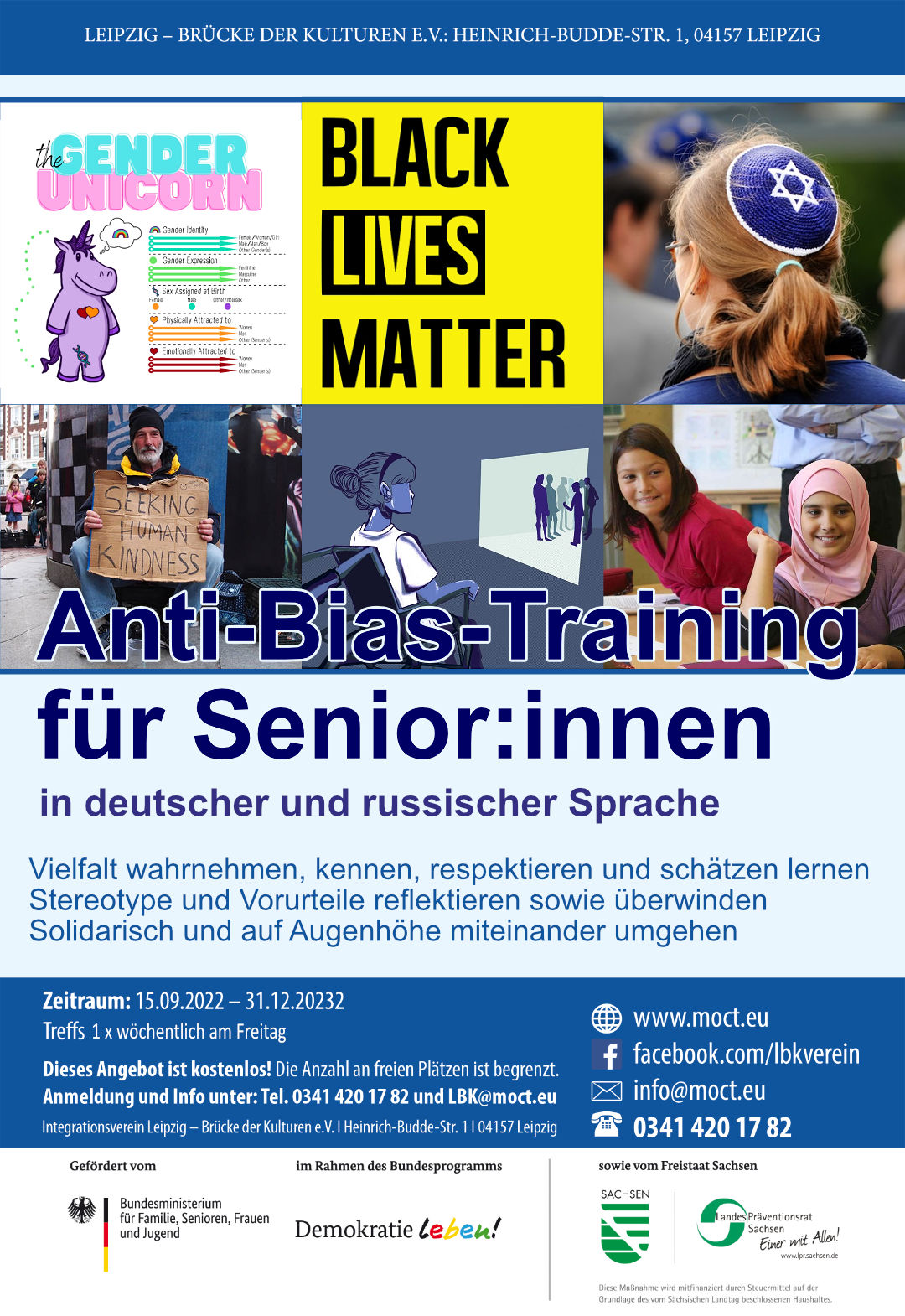 Plakat zum Anti-Bias-Training für Senior:innen