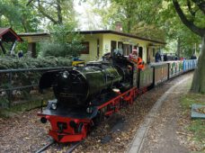 Dampflok „Lisa“ der Parkeisenbahn Auensee ist wieder zurück