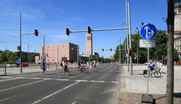 Кольцевая дорога  Лейпцига без автомобилей