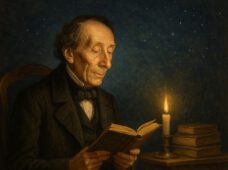 Портрет Ганса Христиана Андерсена на фоне вечности