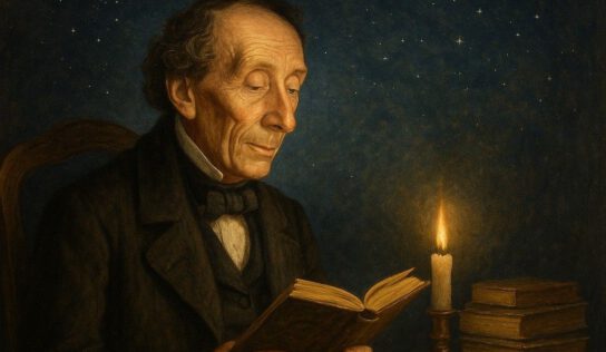 Портрет Ганса Христиана Андерсена на фоне вечности