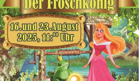 Puppentheater „Der Froschkönig“ am 16. und 23.08.2025