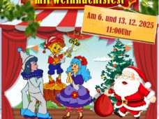 Кукольный спектакль „Новогодние приключение Буратино“ с рождественским праздником для детей