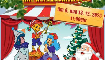 Puppentheater „Pinoccio“ mit Weihnachtsfest für Kinder