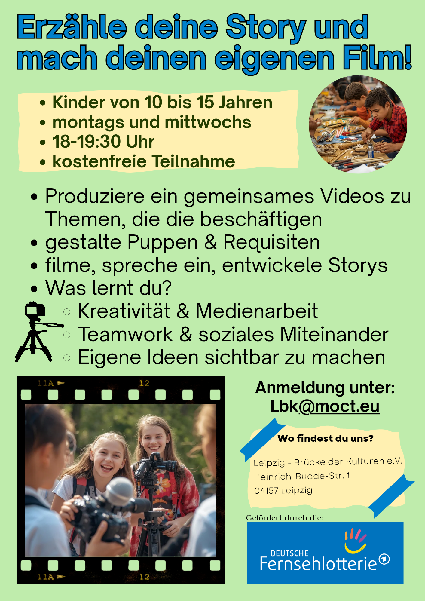 Flyer mit Infos zum Projekt