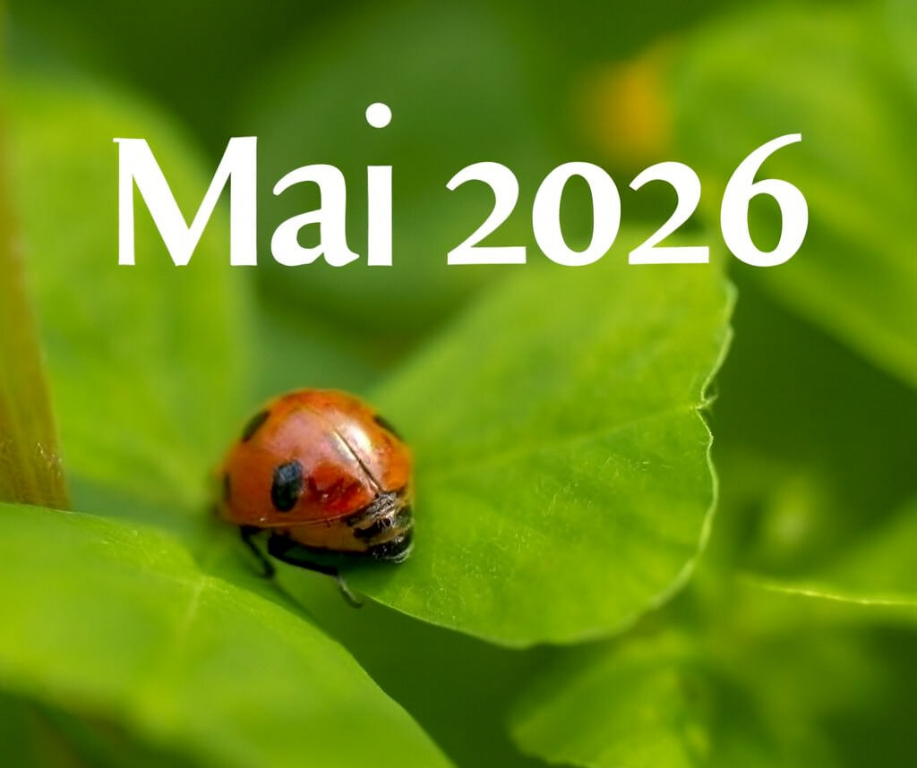 май 2026 зеленые листья и божья коровка