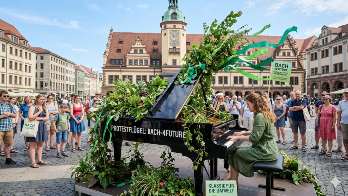 Bachfest in Leipzig 2026 — Das Projekt ProtestFlügel auf dem Marktplatz