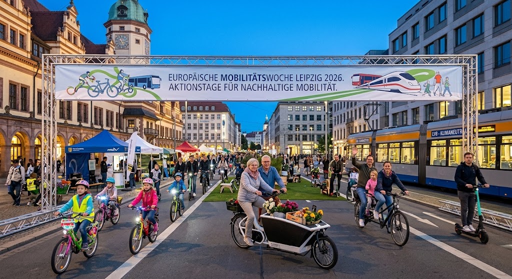 Европейская неделя мобильности 2026 в Лейпциге