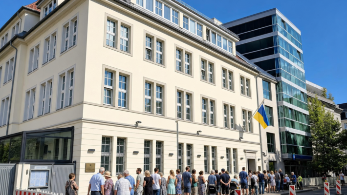 Консульство Украины закрытое от собственных граждан